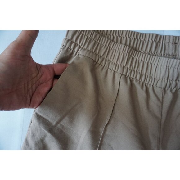 H&M Women’s Brown Elastic Trouser Pants – Size M - Picture 2 of 7
